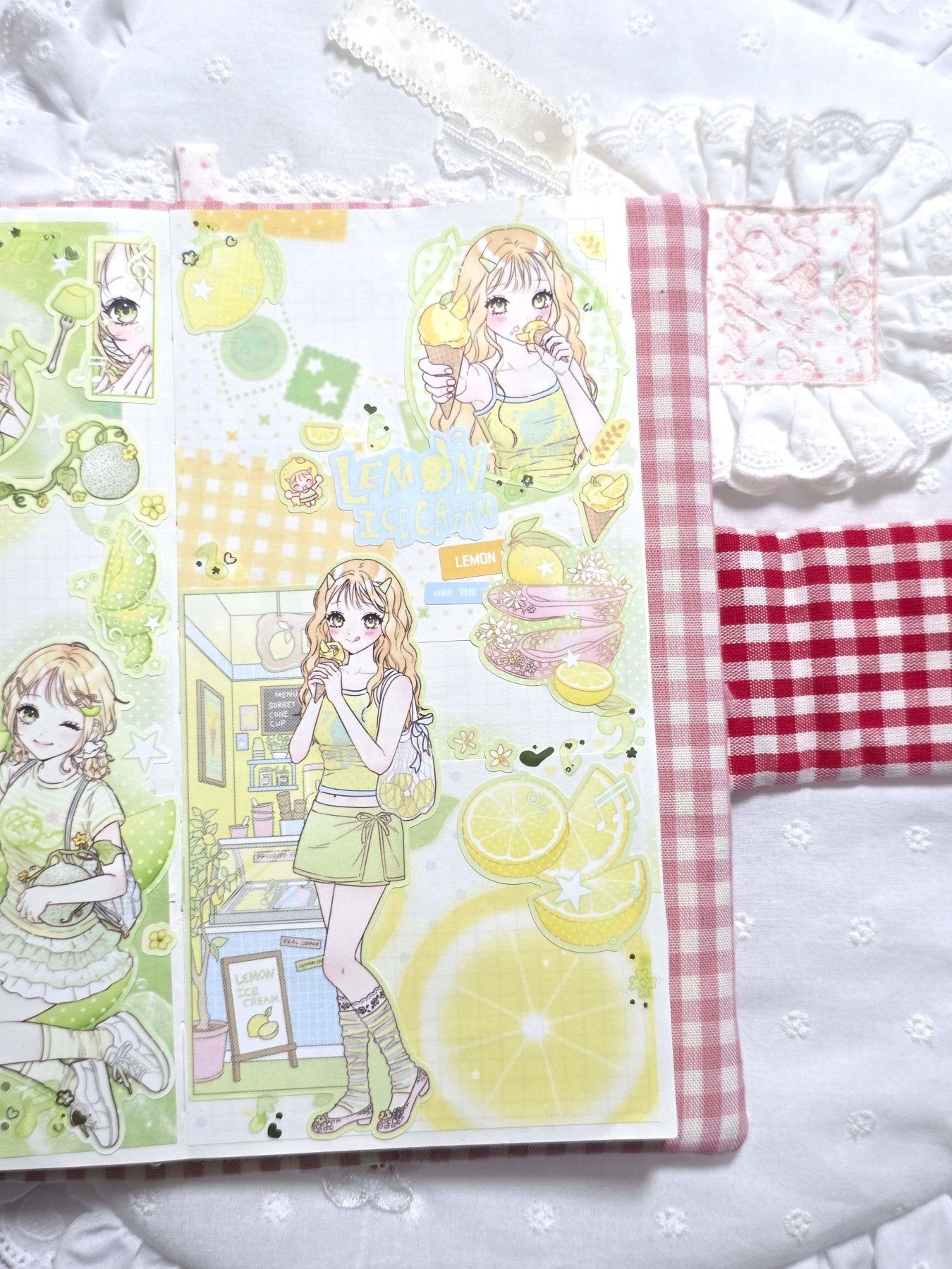 [HM55] NEW Henimani 'Happy Lemon' Sticker Sheet -Henimani__korean_sticker_stationery
