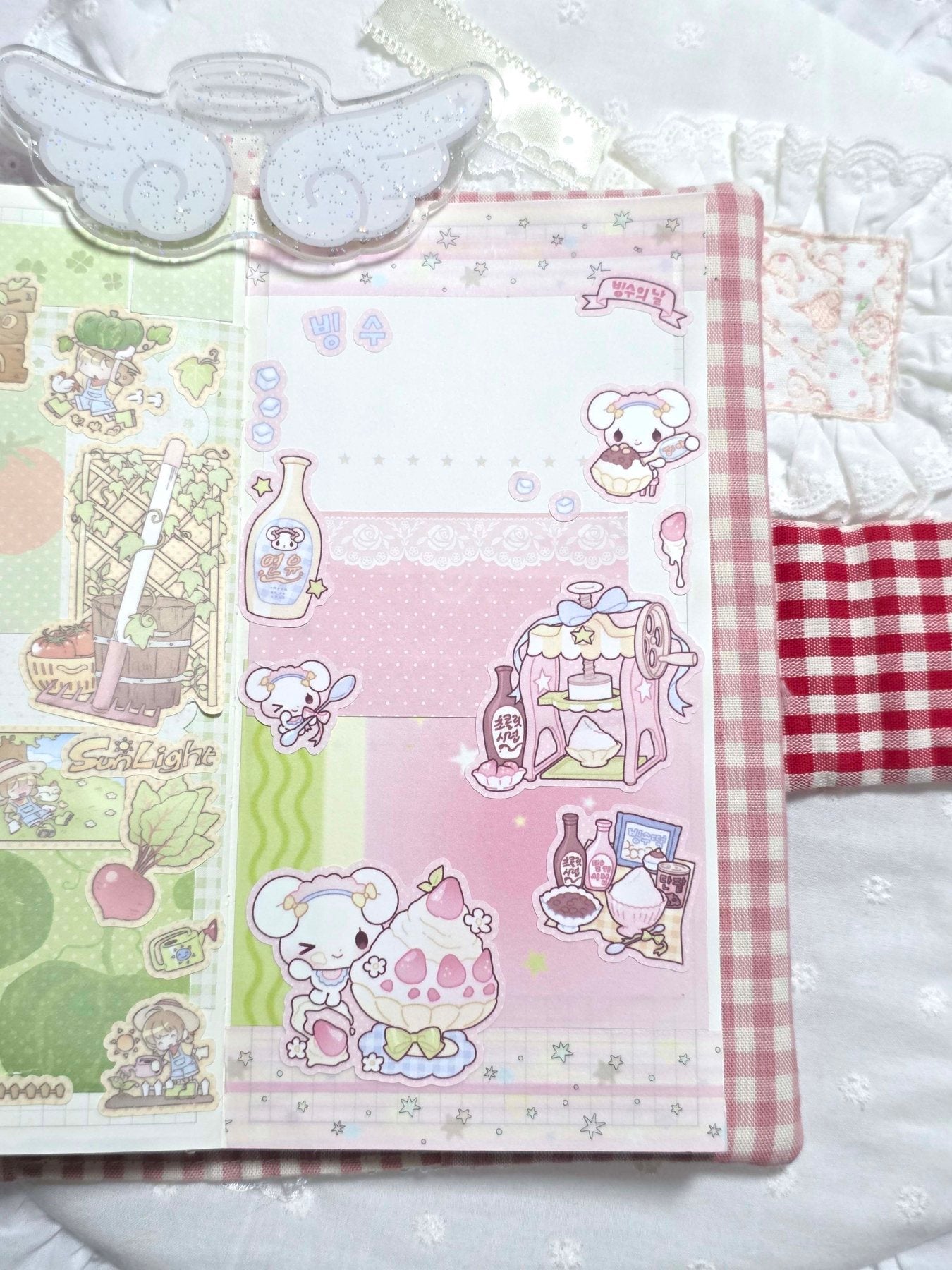 [HM56] NEW Henimani 'I Like Bingsu' Sticker Sheet -Henimani__korean_sticker_stationery