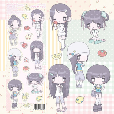 [HM57] NEW Henimani 'OOTD 40' Sticker Sheet -Henimani__korean_sticker_stationery