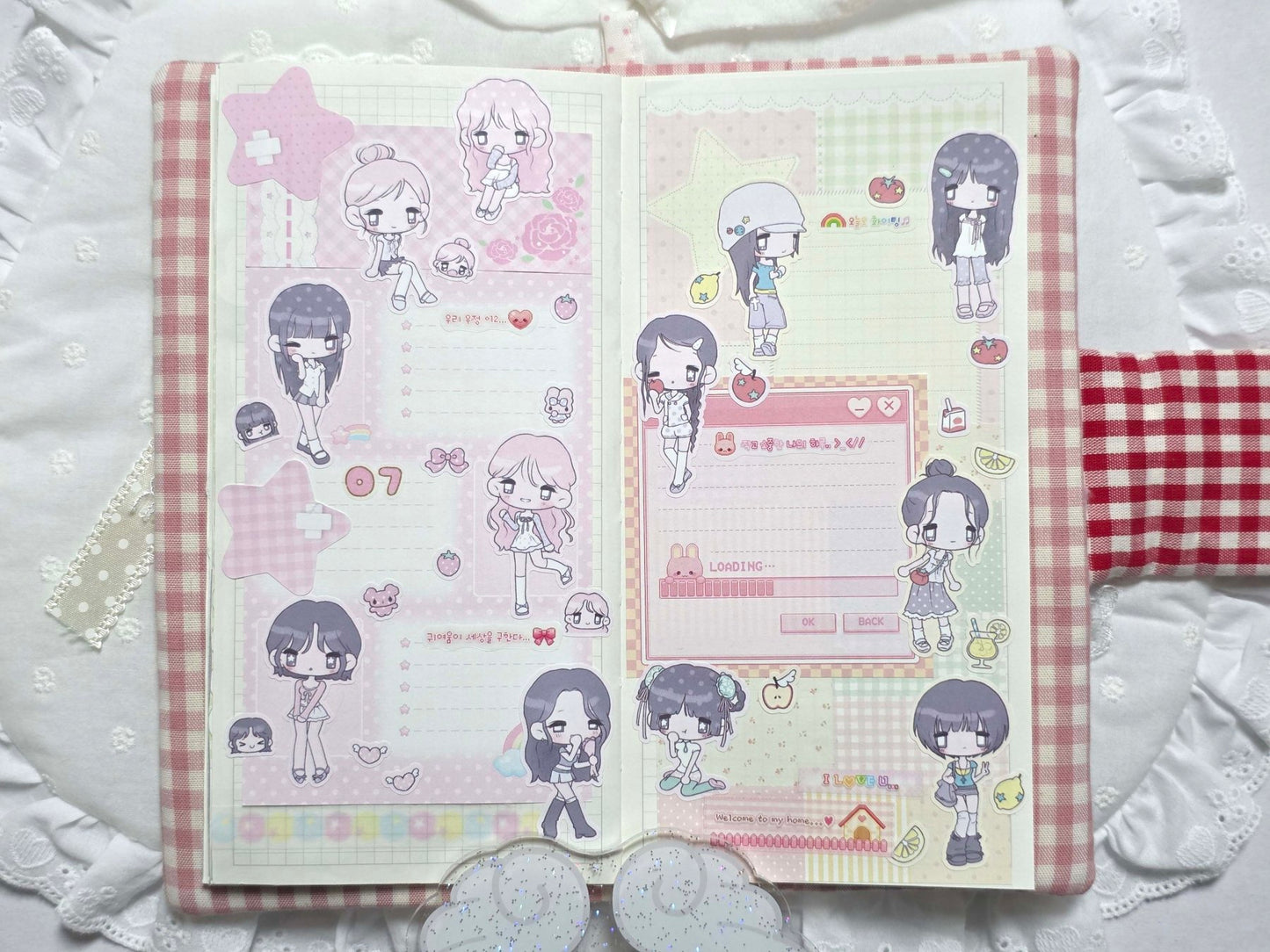 [HM57] NEW Henimani 'OOTD 40' Sticker Sheet -Henimani__korean_sticker_stationery