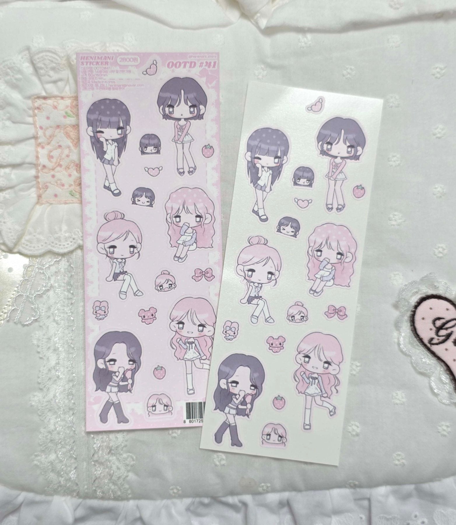 [HM58] NEW Henimani 'OOTD 41' Sticker Sheet -Henimani__korean_sticker_stationery