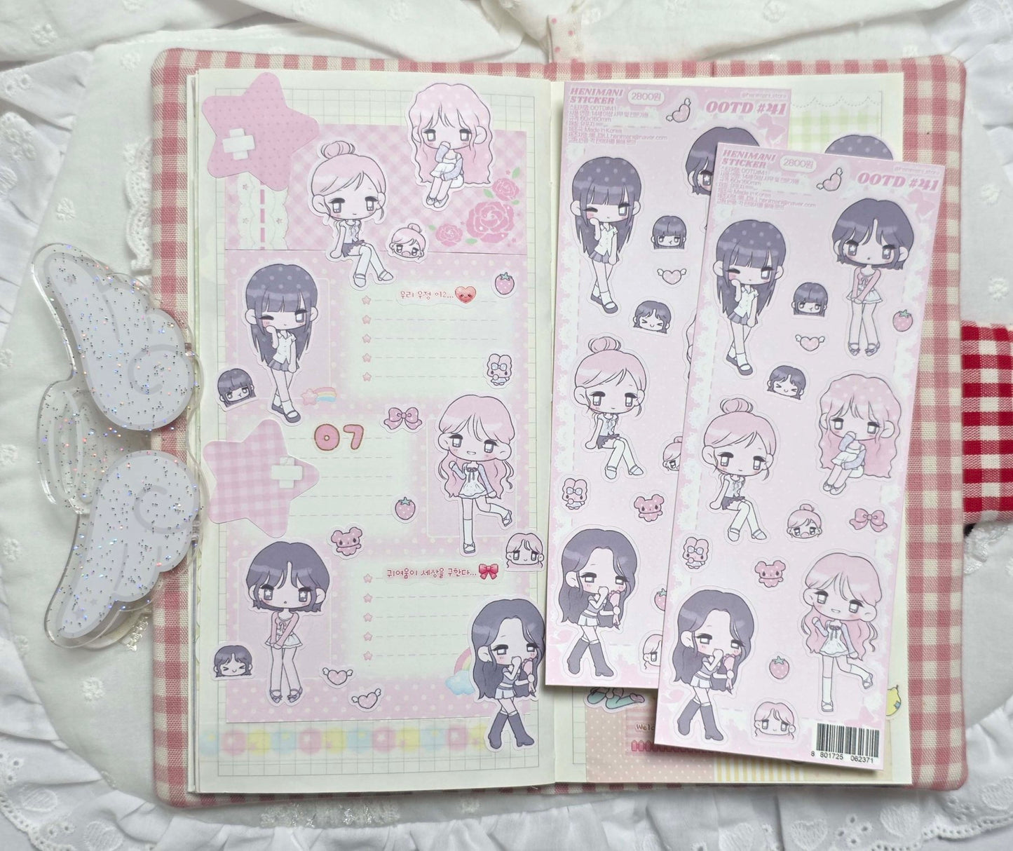 [HM58] NEW Henimani 'OOTD 41' Sticker Sheet -Henimani__korean_sticker_stationery