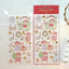 [JJ11] Jeje 'Merry Day' Gold Foil Sticker Sheet - Jeje__korean_sticker_stationery