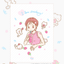 [JJ21] Jeje 'I Love Strawberry' Mini Postcard - Jeje__korean_sticker_stationery