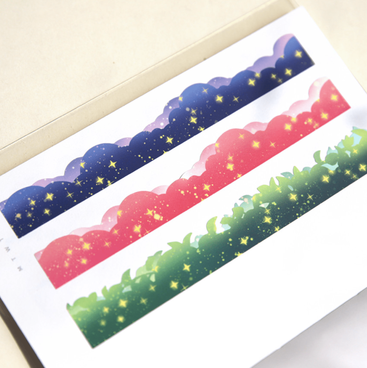 [JJ22] Jjong Studio Line Deco Sticker Sheet (Options) - Jjong Studio_JJ22S7 - Navy Cloud_korean_sticker_stationery