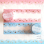 [JJ23] Jeje 'Shimmering Cloud' Gold Foil Diecut Masking Tape (options) 20mm x 5m - Jeje_JJ23S1 - Pink_korean_sticker_stationery