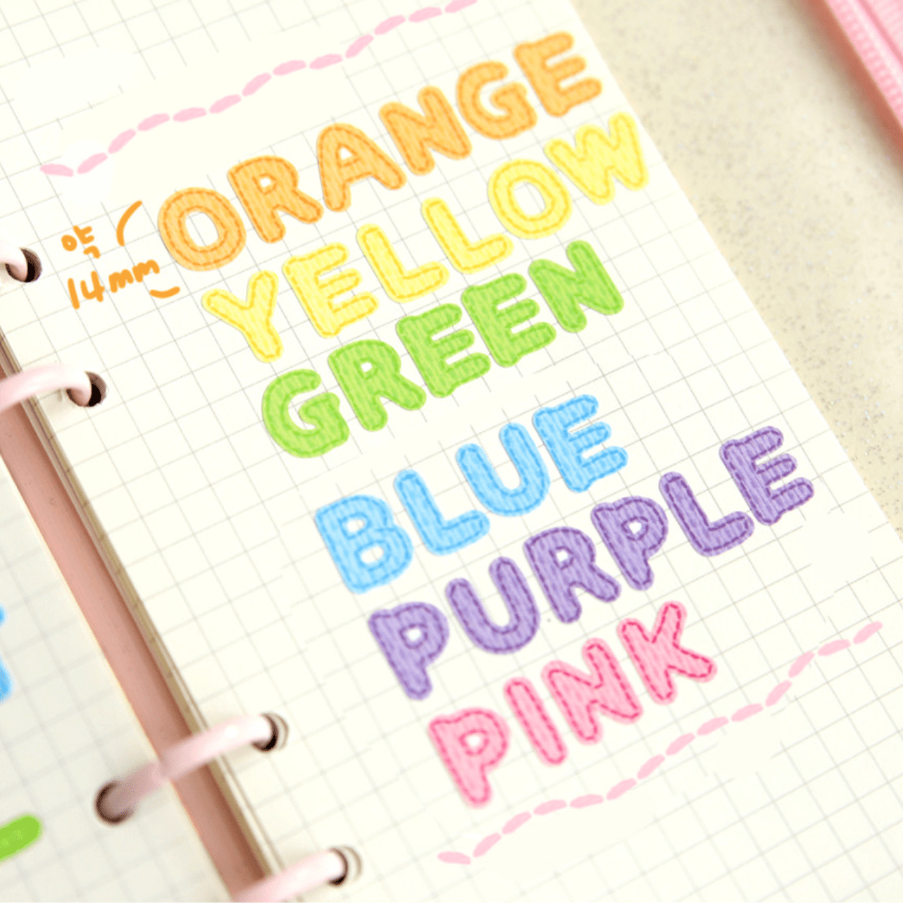 [JJ24] Jjong Studio Stitch Alphabet Sticker Sheet Set (Vivid/Pastel) - Jjong Studio_JJ24S2 - Pastel Set_korean_sticker_stationery