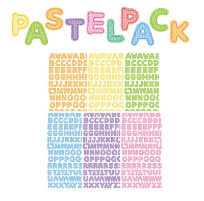 [JJ24] Jjong Studio Stitch Alphabet Sticker Sheet Set (Vivid/Pastel) - Jjong Studio_JJ24S1 - Vivid Set_korean_sticker_stationery