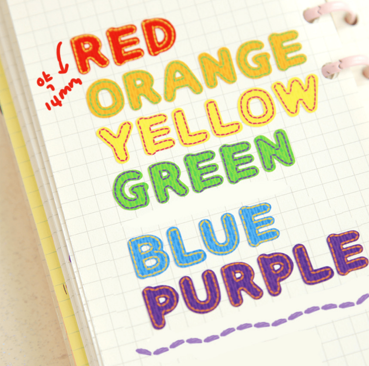 [JJ24] Jjong Studio Stitch Alphabet Sticker Sheet Set (Vivid/Pastel) - Jjong Studio_JJ24S1 - Vivid Set_korean_sticker_stationery