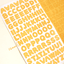 [JJ24] Jjong Studio Stitch Alphabet Sticker Sheet Set (Vivid/Pastel) - Jjong Studio_JJ24S2 - Pastel Set_korean_sticker_stationery