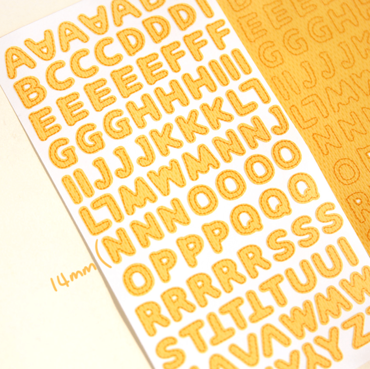 [JJ24] Jjong Studio Stitch Alphabet Sticker Sheet Set (Vivid/Pastel) - Jjong Studio_JJ24S2 - Pastel Set_korean_sticker_stationery