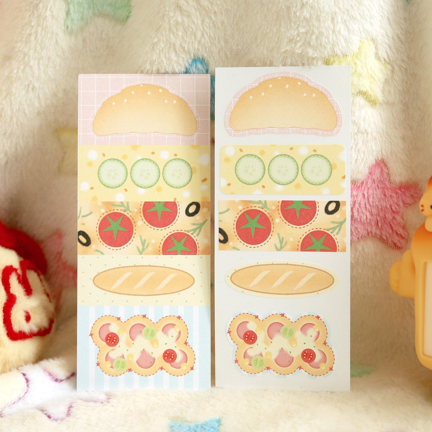 [JJ46] Jjong Studio 'Bread Memo Deco' Sticker Sheet - Jjong Studio__korean_sticker_stationery