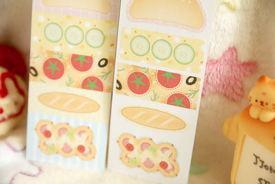 [JJ46] Jjong Studio 'Bread Memo Deco' Sticker Sheet - Jjong Studio__korean_sticker_stationery