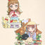 [JJ49] Jjong Studio 'Fruit Girl' Sticker Flake - Jjong Studio__korean_sticker_stationery