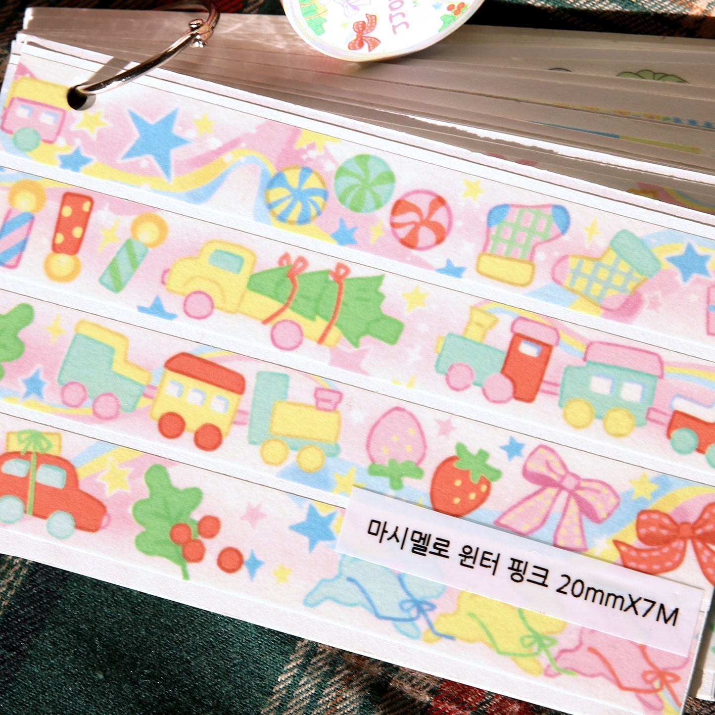 [JJ62] Jjong Studio 'Marshmallow Winter' Masking Tape (options) - Jjong Studio_JJ62S2 - Pink_korean_sticker_stationery