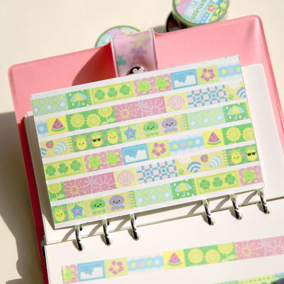 [JJ63] Jjong Studio 'Summer Break' Masking Tape - Jjong Studio__korean_sticker_stationery