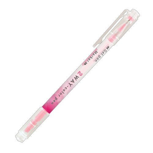 [Kamio Japan] 2 Way Color Marker/Pen (options) - Kamio Japan_Pink_korean_sticker_stationery