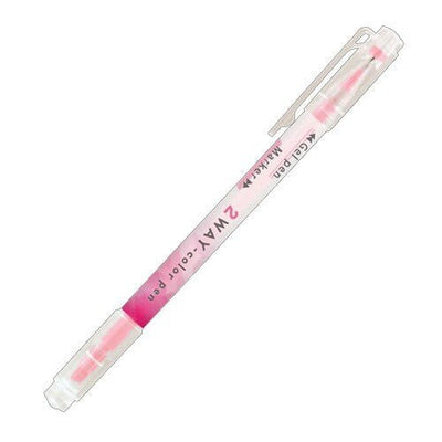 [Kamio Japan] 2 Way Color Marker/Pen (options) - Kamio Japan_Pink_korean_sticker_stationery