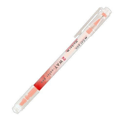 [Kamio Japan] 2 Way Color Marker/Pen (options) - Kamio Japan_Red_korean_sticker_stationery