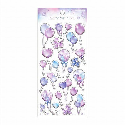[Kamio Japan] Merry Syrup Sticker Sheet (options) - Kamio Japan_Balloon_korean_sticker_stationery