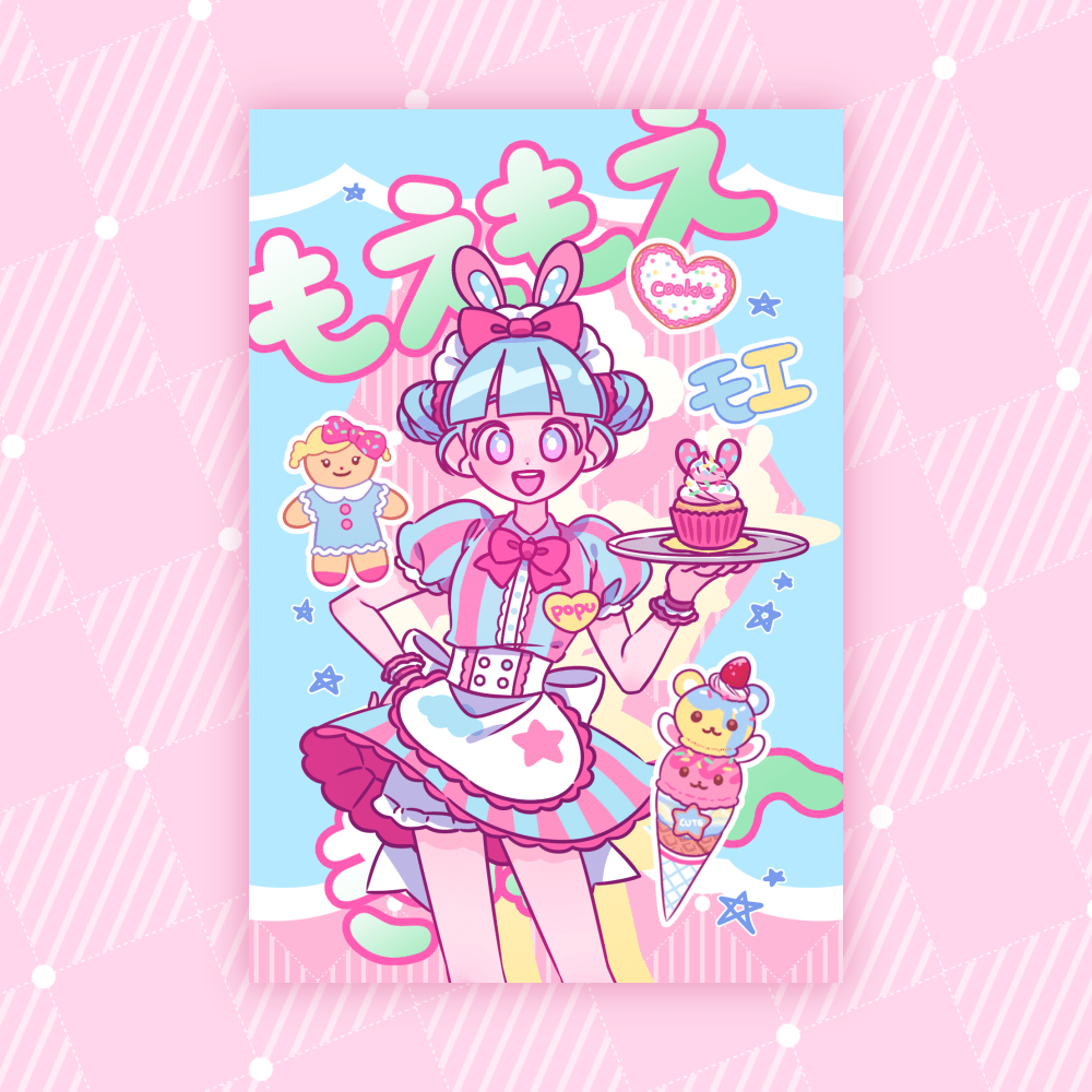 [KM03] Kitch Much'Maid Girls' Postcard (options) - K:DULT FACTORY_KM03S1 - Popu_korean_sticker_stationery