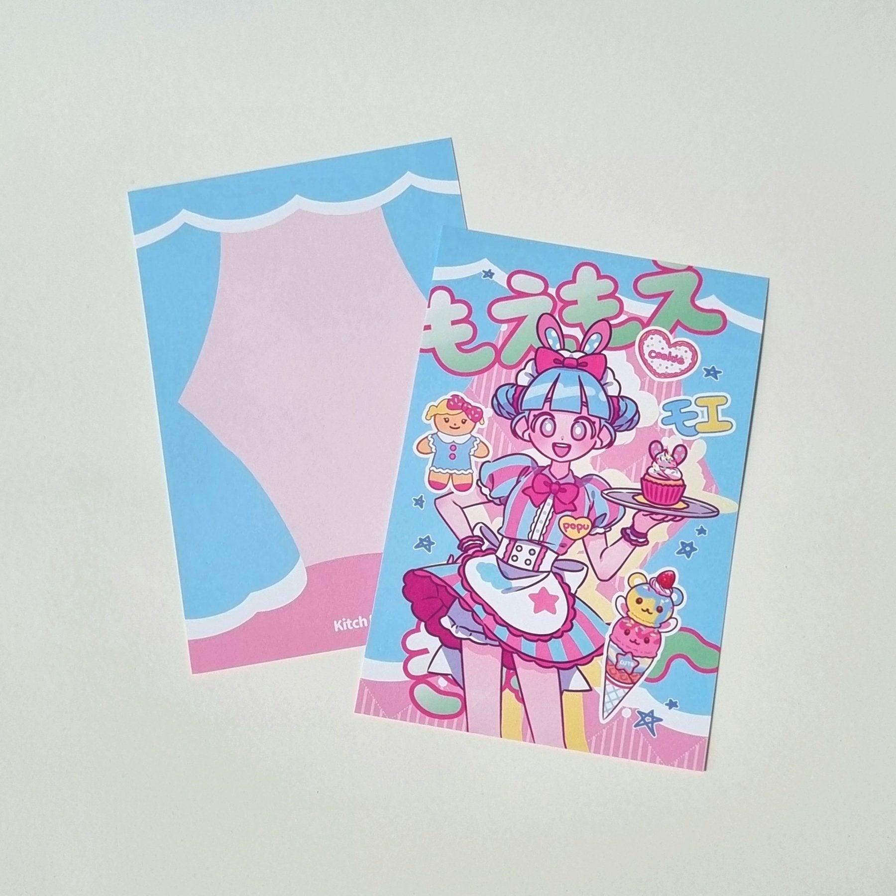 [KM03] Kitch Much'Maid Girls' Postcard (options) - K:DULT FACTORY_KM03S1 - Popu_korean_sticker_stationery