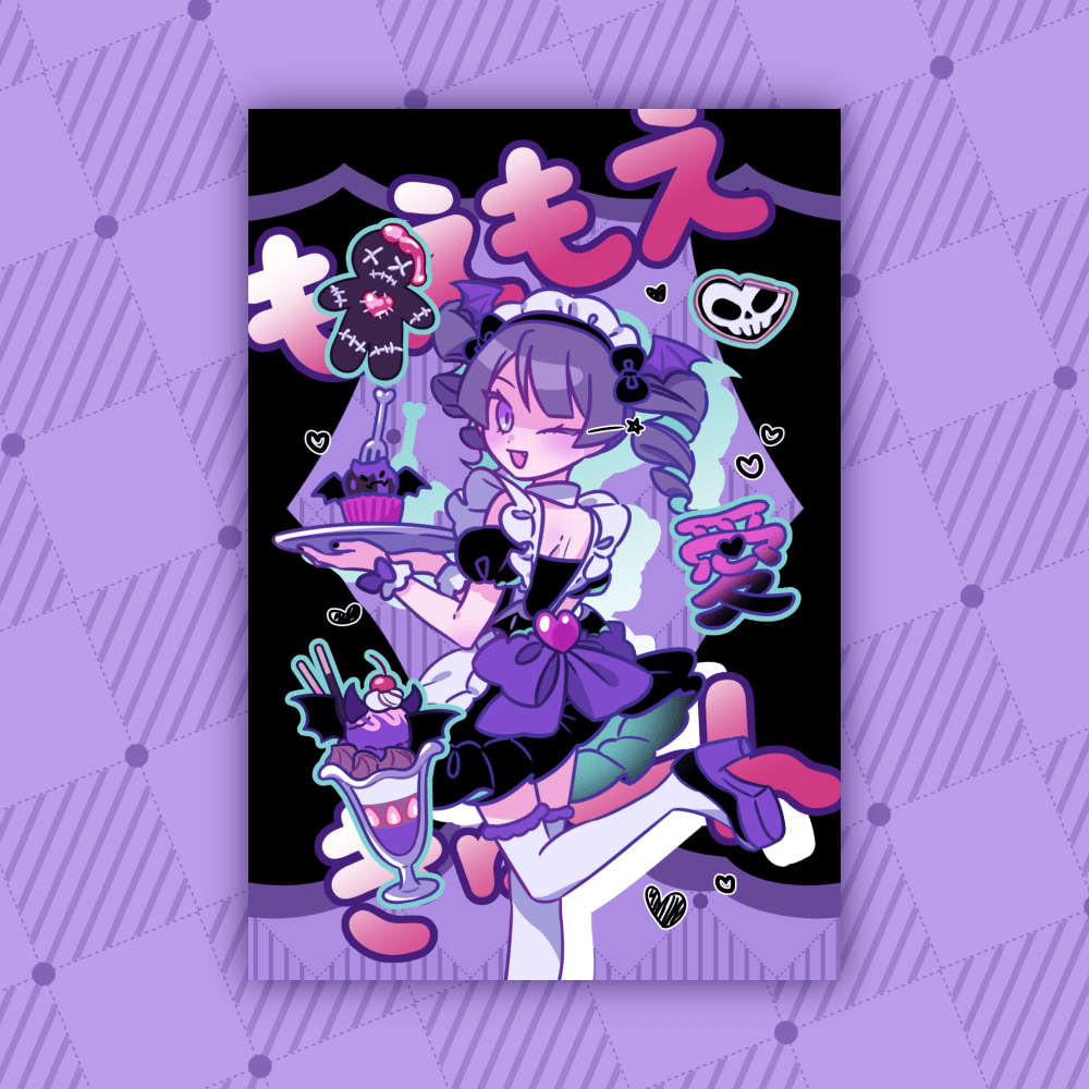 [KM03] Kitch Much'Maid Girls' Postcard (options) - K:DULT FACTORY_KM03S2 - Betty_korean_sticker_stationery