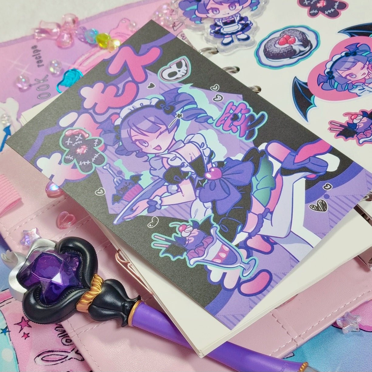 [KM03] Kitch Much'Maid Girls' Postcard (options) - K:DULT FACTORY_KM03S2 - Betty_korean_sticker_stationery