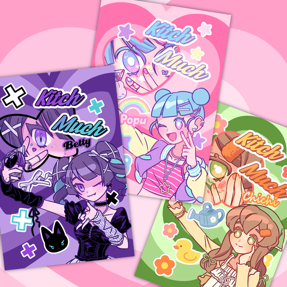 [KM04] Kitch Much 'Highteen' Postcard (options) - K:DULT FACTORY_KM04S3 - Betty_korean_sticker_stationery