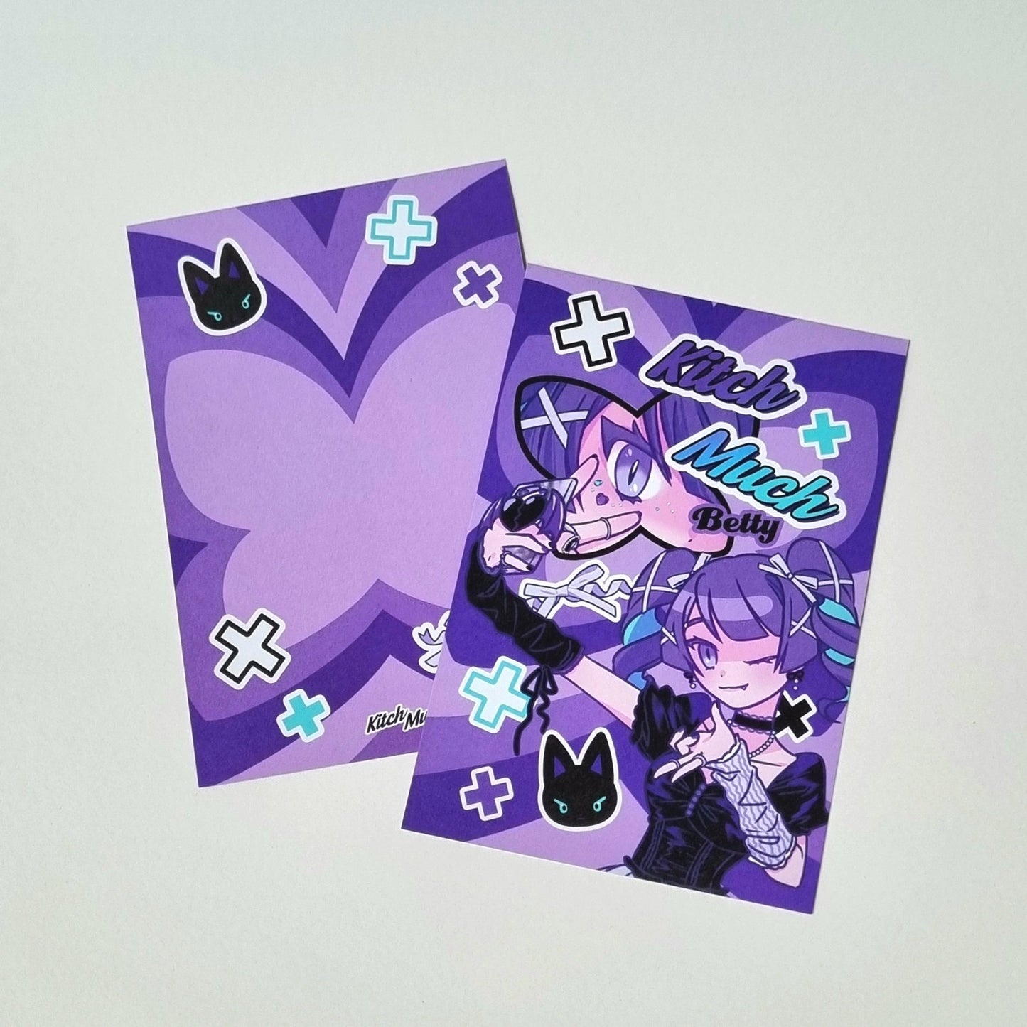 [KM04] Kitch Much 'Highteen' Postcard (options) - K:DULT FACTORY_KM04S3 - Betty_korean_sticker_stationery