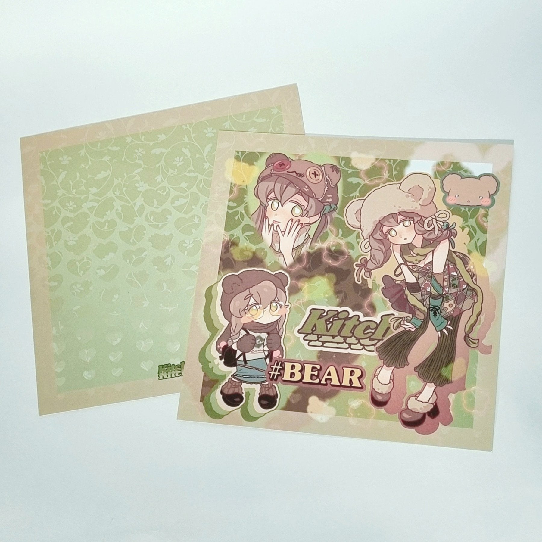 [KM06] Kitch Much 'Hip Hip!' Postcard (options) - K:DULT FACTORY_KM06S2 - Bear_korean_sticker_stationery