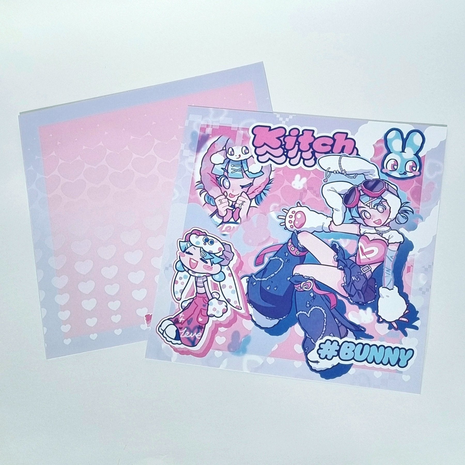 [KM06] Kitch Much 'Hip Hip!' Postcard (options) - K:DULT FACTORY_KM06S1 - Bunny_korean_sticker_stationery