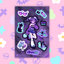 [KM07] Kitch Much Girls 'Winter' Sticker Sheet (options) - K:DULT FACTORY_KM07S3 - Betty_korean_sticker_stationery