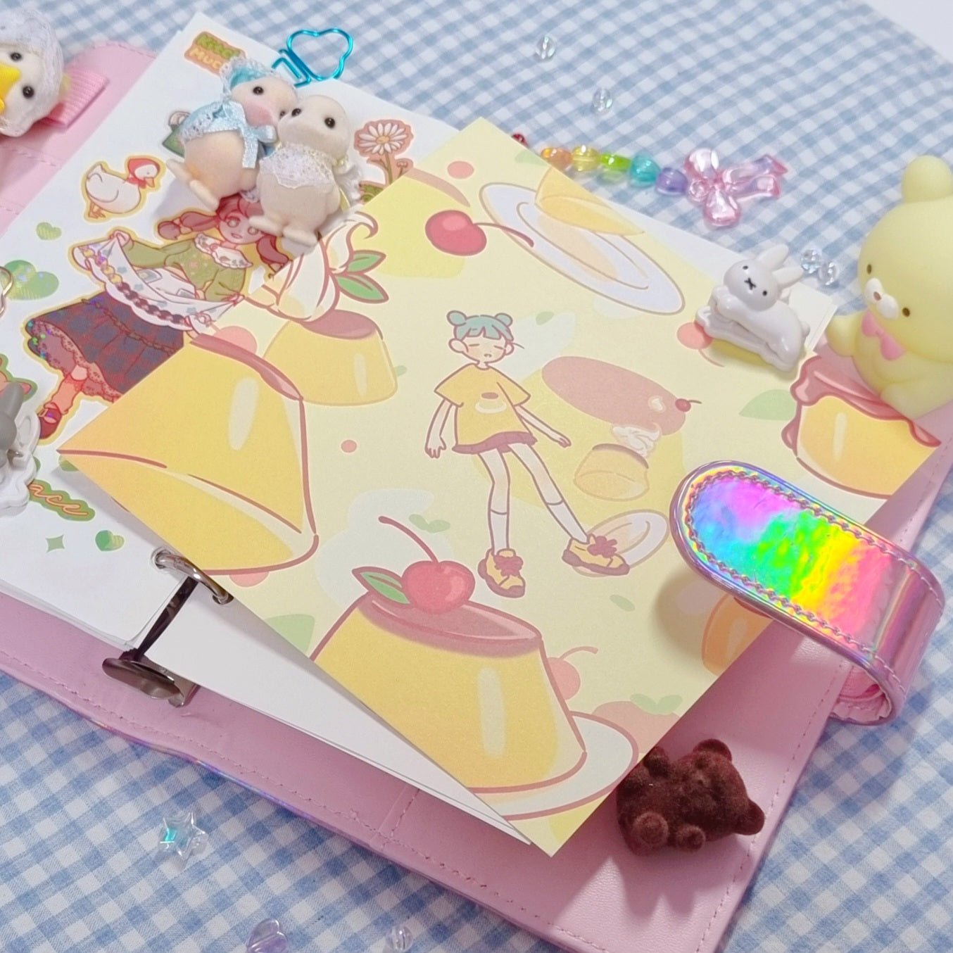 [KM08] Kitch Much 'Purin Pudding' Postcard - K:DULT FACTORY__korean_sticker_stationery