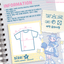 [KM20] Kitch Much T-shirts (options)*** - K:DULT FACTORY_KM20S1 - Blue Angel_korean_sticker_stationery