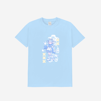 [KM20] Kitch Much T-shirts (options)*** - K:DULT FACTORY_KM20S1 - Blue Angel_korean_sticker_stationery