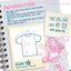 [KM20] Kitch Much T-shirts (options)*** - K:DULT FACTORY_KM20S2 - Pink Angel_korean_sticker_stationery