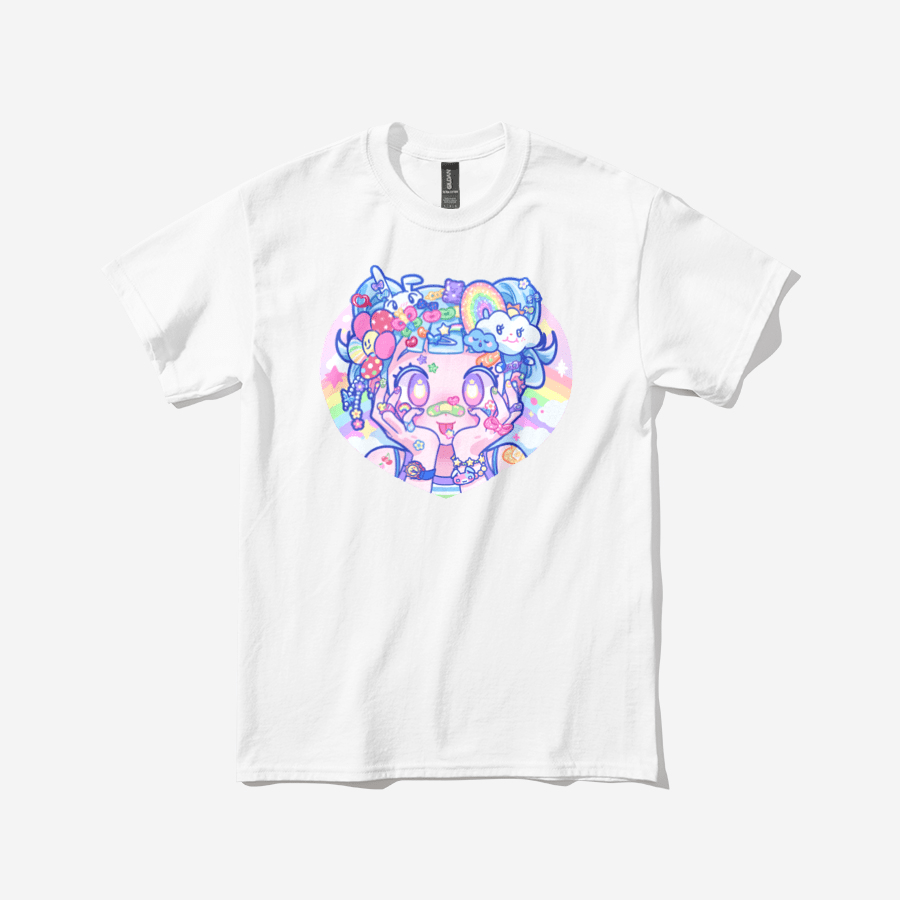 [KM20] Kitch Much T-shirts (options)*** - K:DULT FACTORY_KM20S3 - Face (Decora)_korean_sticker_stationery