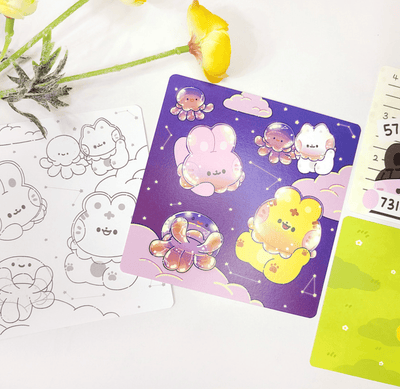 [Kong Dung House] Galaxy Jellyfish Postcard - Kong Dung House__korean_sticker_stationery
