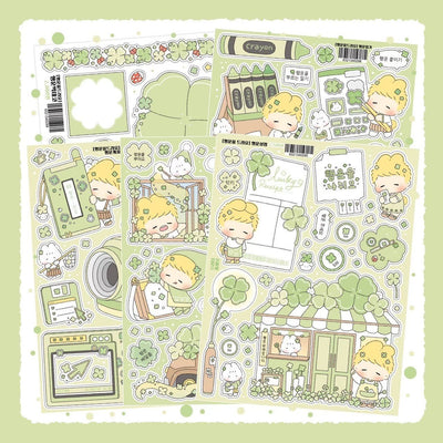 [LT100] Lita Planet Giving You Luck Sticker Pack (Pack/Singles) - Lita Planet_LT100 - Pack_korean_sticker_stationery