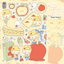 [LT101] Lita Planet Apple Sticker Pack (Pack/Singles) - Lita Planet_LT101S4 - Apple Dessert_korean_sticker_stationery