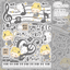 [LT103] Lita Planet Melody Sticker Pack (Pack/Singles) - Lita Planet_LT103S1 - Music Note World_korean_sticker_stationery