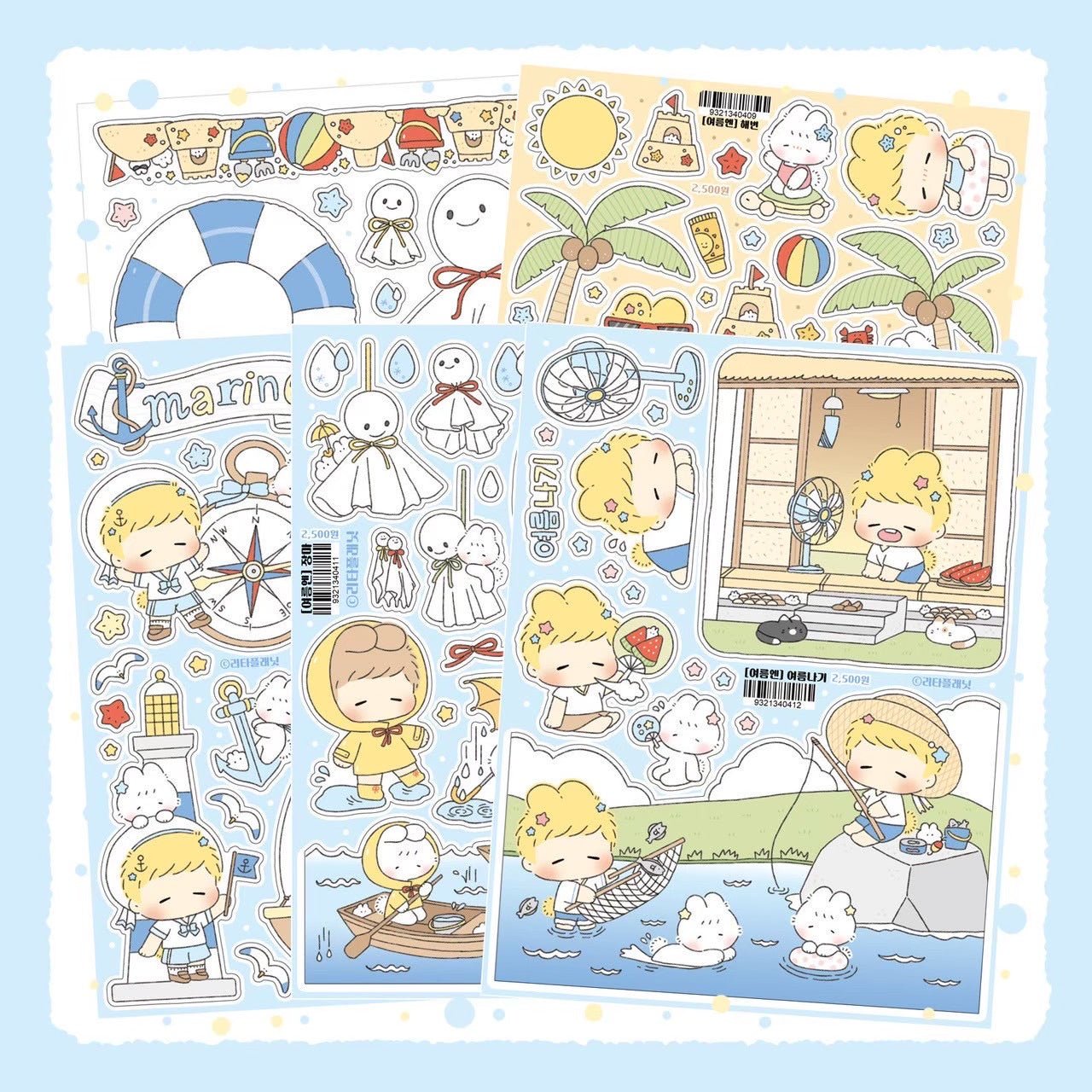 [LT109] Lita Planet In Summer Pack (Pack/Singles) - Lita Planet_LT109 - Pack_korean_sticker_stationery