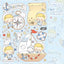 [LT109] Lita Planet In Summer Pack (Pack/Singles) - Lita Planet_LT109S3 - Marine_korean_sticker_stationery