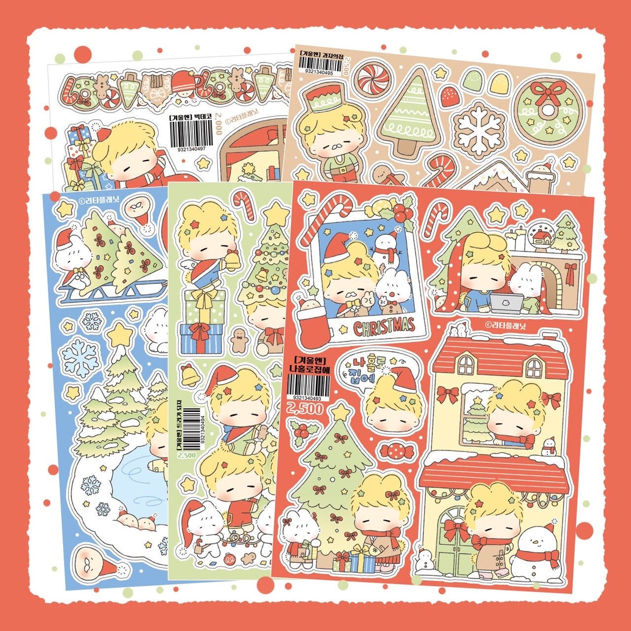 [LT135] Lita Planet 'In the Winter' Sticker Pack (Pack/Singles) - Lita Planet_LT135 - Pack_korean_sticker_stationery