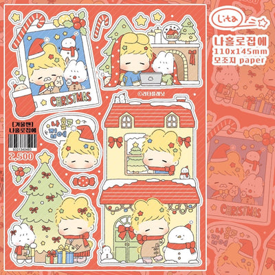 [LT135] Lita Planet 'In the Winter' Sticker Pack (Pack/Singles) - Lita Planet_LT135S1 - Home Alone_korean_sticker_stationery