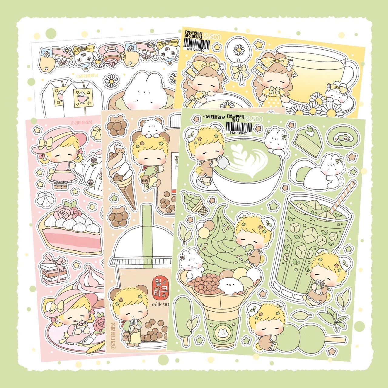 [LT138] NEW RESTOCK 'Lovely Tea' Sticker Pack (Pack/Singles) - Lita Planet_LT138 - Pack_korean_sticker_stationery
