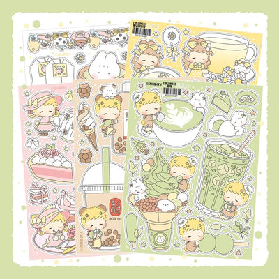 [LT138] NEW RESTOCK 'Lovely Tea' Sticker Pack (Pack/Singles) - Lita Planet_LT138 - Pack_korean_sticker_stationery