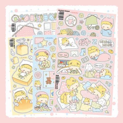 [LT142] NEW Lita Planet 'Fluffy Fluffy' Sticker Pack (Pack/Singles) - Lita Planet_LT142 - Pack_korean_sticker_stationery