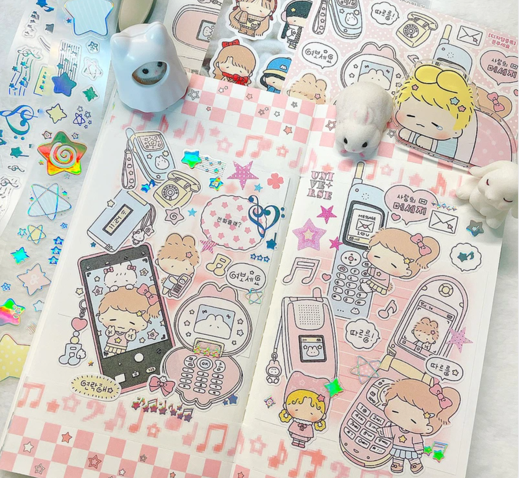 [LT143] NEW Lita Planet 'Digital Addiction' Sticker Pack (Pack/Singles) - Lita Planet_LT143S5 - Deco Sticker_korean_sticker_stationery